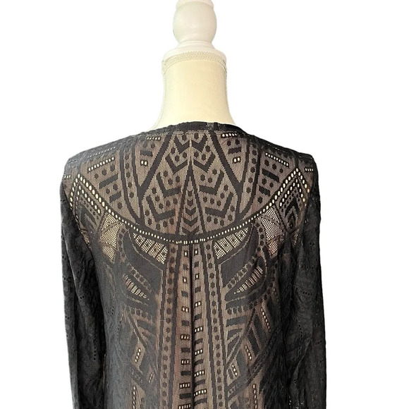 BCBGMaxAzria Nataly Black Lace Dress Size Medium - Picture 5 of 8